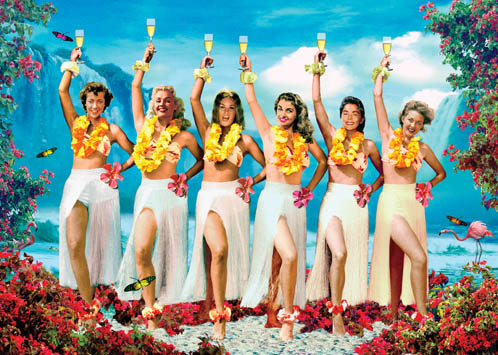 AB17 - Tropical Ladies Greeting Card by Max Hernn AB17 - Tropical Ladies Greeting Card by Max Hernn